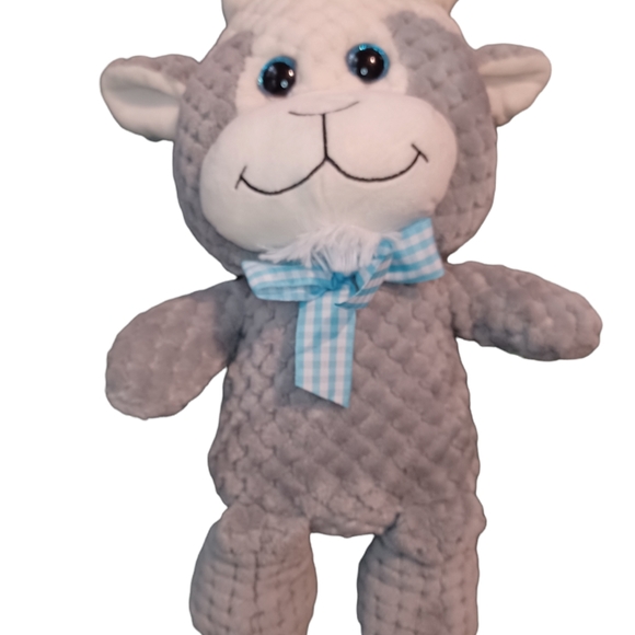Kellytoy Toys Kellytoy 7 Plush Billy Goat Ram Grey Waffle Quilted